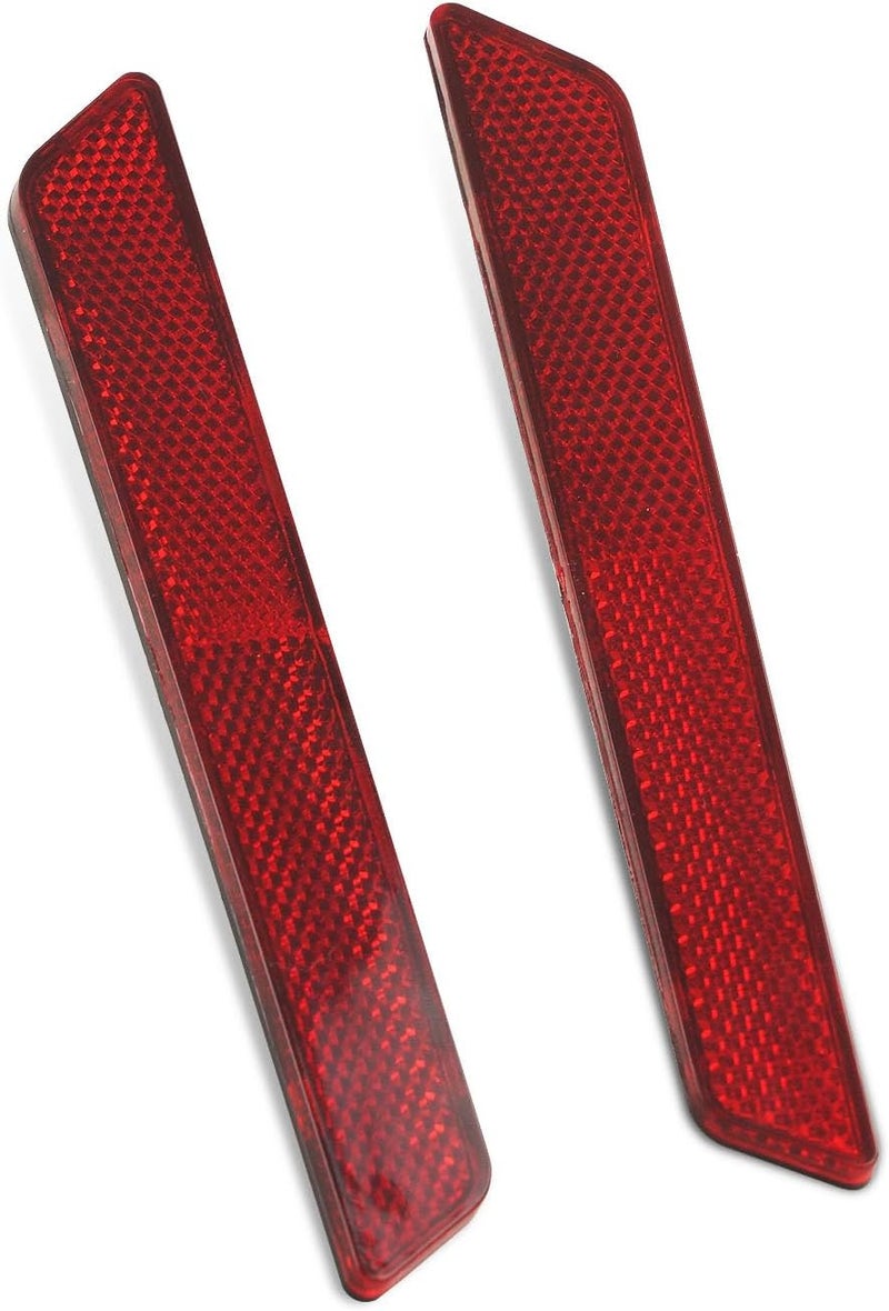 SWESGI Saddlebag Reflector Inserts for Harley Saddle Bag Latch Cover for Touring Street Electra Road Glide 2014-2024 (Red Reflectors) - Image 3